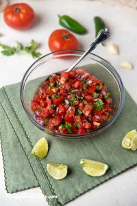 Gluten-free low carb keto pico de gallo easy recipe