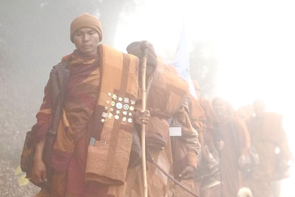 Monks participate in 2,300-mile 'Peace Walk' across the US