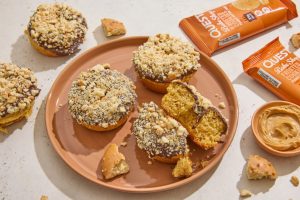 Quest peanut butter frosted cookie donut