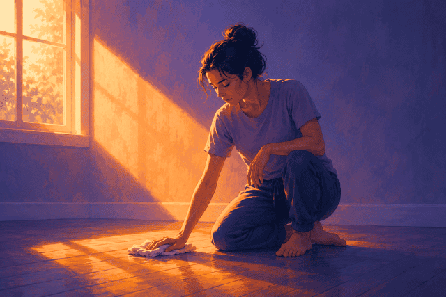 Why wanting to clean was a coping skill in childhood