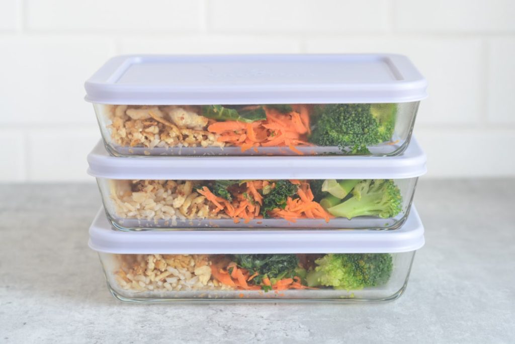 Your favorite protein lunch bowl for meal prep.