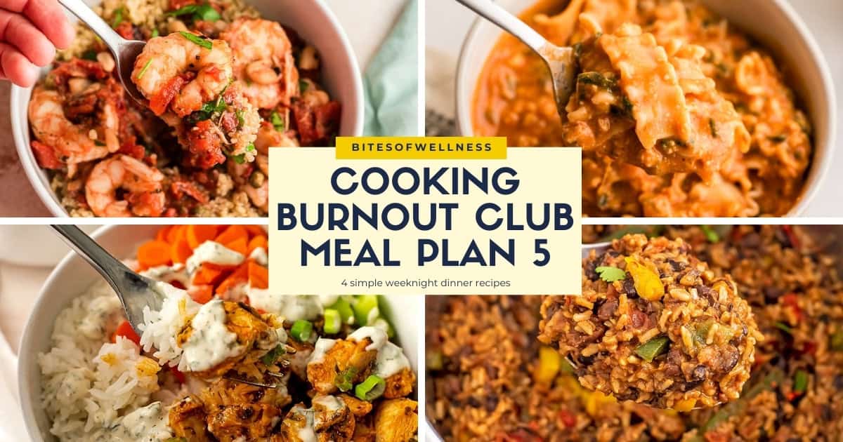 Burnout Club Meal Plan 5 Cooking