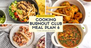 Burnout Club Meal Plan 6 Cooking