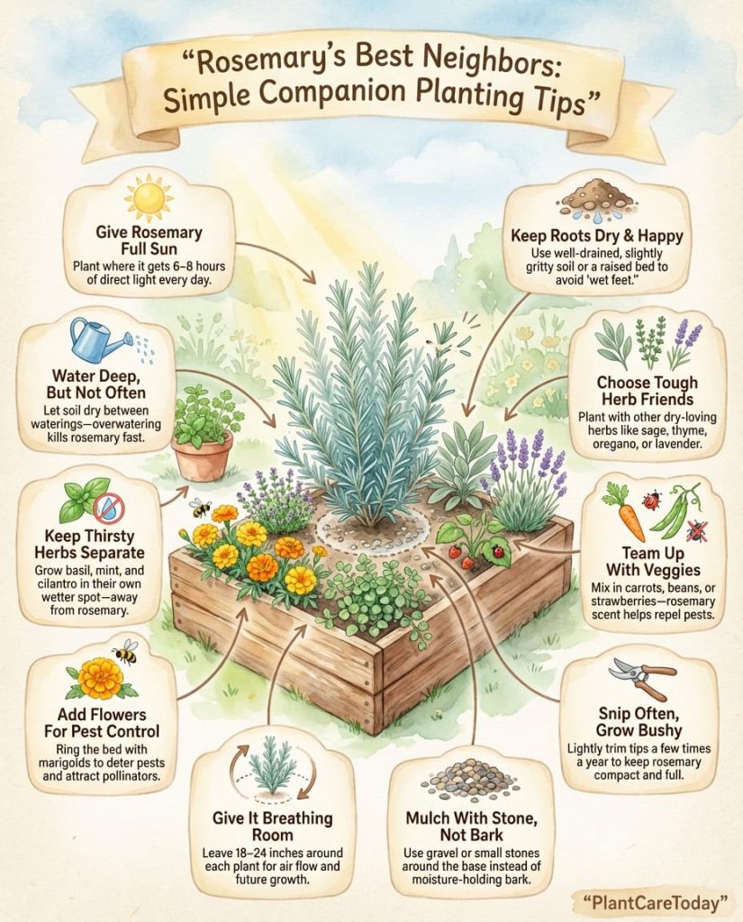 Stop making the fatal mistake of planting rosemary companions now.