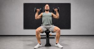 The best way to do a seated dumbbell overhead press