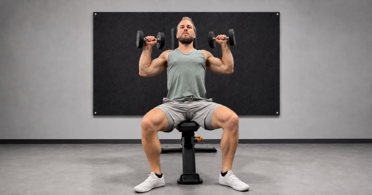 The best way to do a seated dumbbell overhead press